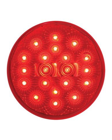 GG77093 - 4" LOW PROFILE SPYDER RED 20-LED LIGHT W/ PLUG, RED LENS GG77093 - 4" LOW PROFILE SPYDER RED 20-LED LIGHT W/ PLUG, RED LENS