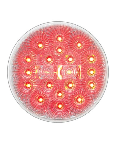 GG77094 - 4" LOW PROFILE SPYDER RED 20-LED LIGHT, CLEAR LENS GG77094 - 4" LOW PROFILE SPYDER RED 20-LED LIGHT, CLEAR LENS