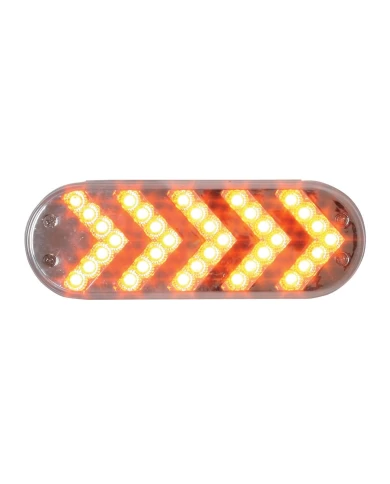 GG77125 - OVAL AMBER SEQUENTIAL 5-ARROW SPYDER 35LED LIGHT, CLEAR LENS GG77125 - OVAL AMBER SEQUENTIAL 5-ARROW SPYDER 35LED LIGHT, CLEAR LENS