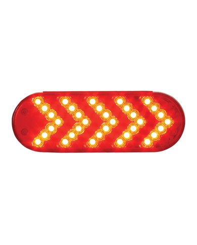 GG77126 - OVAL RED SEQUENTIAL 5-ARROW SPYDER 35-LED LIGHT, RED LENS GG77126 - OVAL RED SEQUENTIAL 5-ARROW SPYDER 35-LED LIGHT, RED LENS