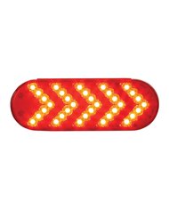 GG77126 - OVAL RED SEQUENTIAL 5-ARROW SPYDER 35-LED LIGHT, RED LENS GG77126 - OVAL RED SEQUENTIAL 5-ARROW SPYDER 35-LED LIGHT, RED LENS