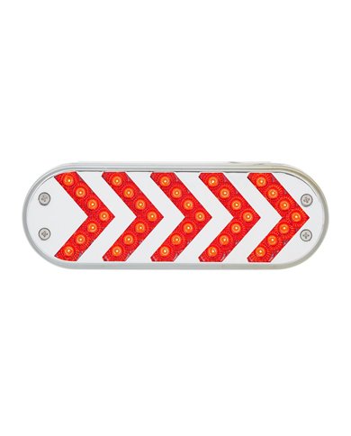 GG77127 - OVAL RED SEQUENTIAL 5-ARROW SPYDER 35LED LIGHT, CLEAR LENS GG77127 - OVAL RED SEQUENTIAL 5-ARROW SPYDER 35LED LIGHT, CLEAR LENS