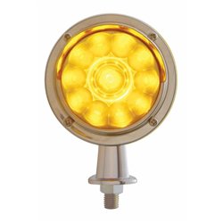 UP38444-11 LED 1-1/8" Arm Watermelon Honda Light Kit With Visor - Amber LED/Amber Lens