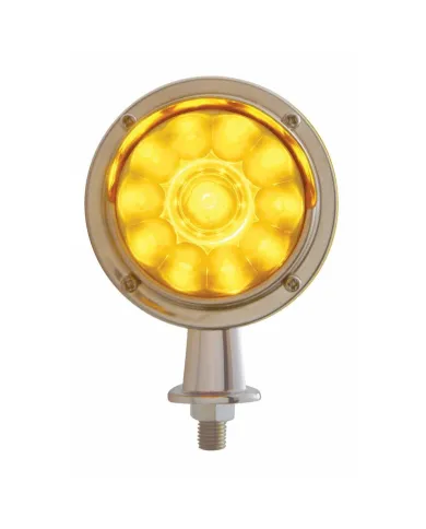 UP38444-11 LED 1-1/8" Arm Watermelon Honda Light Kit With Visor - Amber LED/Amber Lens