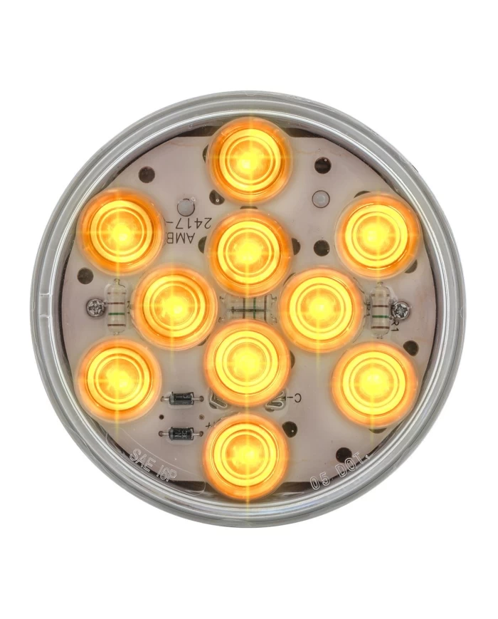 GG77451 - 4" MEGA10 AMBER/CLEAR 10-LED LIGHT