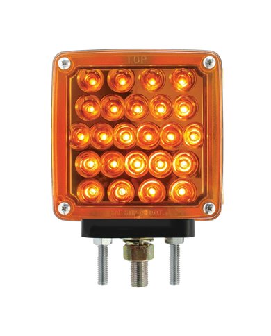 GG77621 - SQUARE 2 FACE AMBER/RED LED PEDESTAL PEARL LIGHT L/H GG77621 - SQUARE 2 FACE AMBER/RED LED PEDESTAL PEARL LIGHT L/H