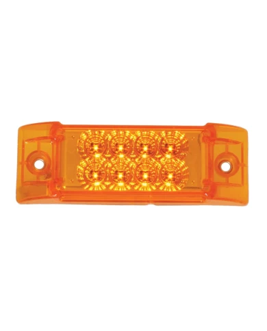 GG77660 - RECT. SPYDER AMBER/AMBER 8-LED MARKER SEALED LIGHT GG77660 - RECT. SPYDER AMBER/AMBER 8-LED MARKER SEALED LIGHT