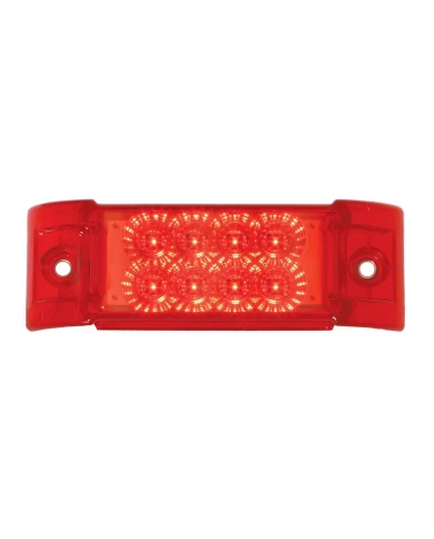 GG77662 - RECT. SPYDER RED/RED 8-LED MARKER SEALED LIGHT GG77662 - RECT. SPYDER RED/RED 8-LED MARKER SEALED LIGHT