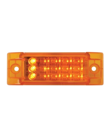 GG77664 - RECT. AMBER/AMBER 15LED MARKER & TURN LIGHT, 3 WIRES GG77664 - RECT. AMBER/AMBER 15LED MARKER & TURN LIGHT, 3 WIRES