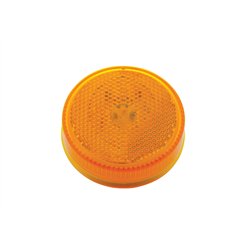UP38455B-8 LED 2.5" Round Reflectorize Light (Clearance/Marker) - Amber LED/Amber Lens (Bulk)