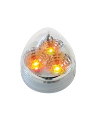 GG77691 - 2.5" SPYDER AMBER BEEHIVE 3 LED LIGHT, CLEAR LENS GG77691 - 2.5" SPYDER AMBER BEEHIVE 3 LED LIGHT, CLEAR LENS