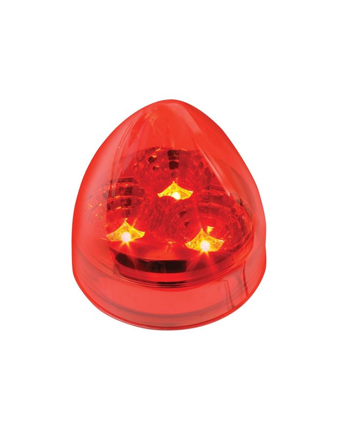GG77692 - 2.5" SPYDER RED BEEHIVE 3 LED LIGHT, RED LENS GG77692 - 2.5" SPYDER RED BEEHIVE 3 LED LIGHT, RED LENS