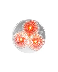 GG77693 - 2.5" SPYDER RED BEEHIVE 3 LED LIGHT, CLEAR LENS GG77693 - 2.5" SPYDER RED BEEHIVE 3 LED LIGHT, CLEAR LENS