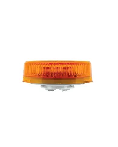 UP38455B-8 LED 2.5" Round Reflectorize Light (Clearance/Marker) - Amber LED/Amber Lens (Bulk)
