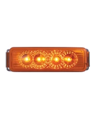 GG77860 - RECT. AMBER/AMBER SPYDER LED LIGHT W/ CR. BRACKET GG77860 - RECT. AMBER/AMBER SPYDER LED LIGHT W/ CR. BRACKET