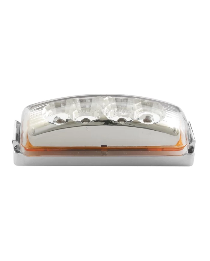 GG77861 - RECT. AMBER/CLEAR SPYDER LED LIGHT W/ CR. BRACKET GG77861 - RECT. AMBER/CLEAR SPYDER LED LIGHT W/ CR. BRACKET