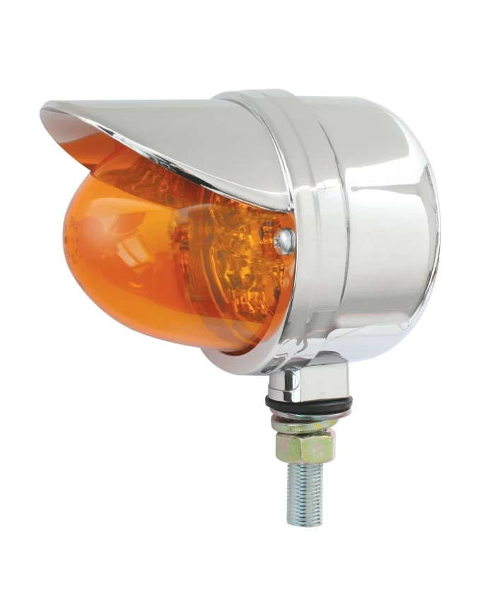 GG77922 - CR. SPYDER AMBER LED LIGHT W/ CR. RIM & VISOR, 2 FUNCTION
