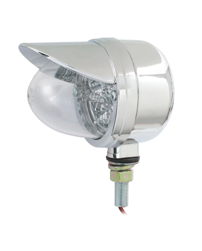 GG77926 - CR. SPYDER AMBER LED W/CR. RIM CLEAR LENS, 2 FUNCTION