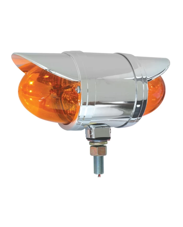 GG77932 - CR. SPYDER AMBER/AMBER LED W/ CR. RIM & VISOR, 2 FUNCTION