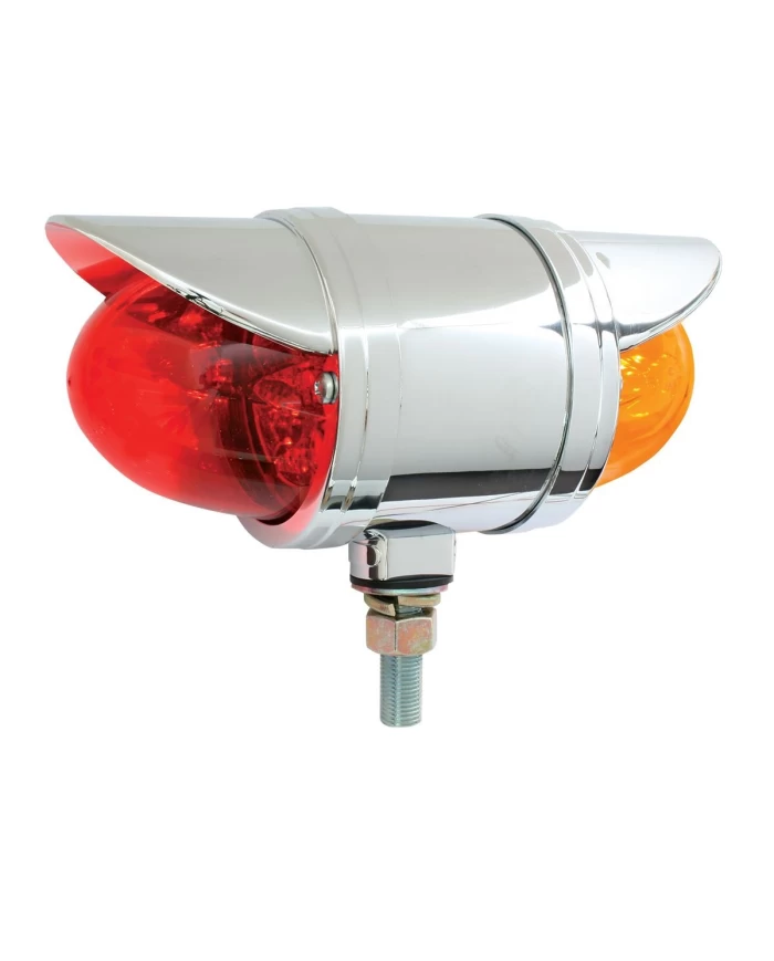 GG77933 - CR. SPYDER AMBER/RED LED W/CR. RIM & VISOR, 2 FUNCTION