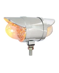 GG77936 - CR. SPYDER AMBER/AMBER LED W/ CR. RIM, CLEAR LENS,2 FUNCTION