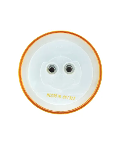 UP38455B-8 LED 2.5" Round Reflectorize Light (Clearance/Marker) - Amber LED/Amber Lens (Bulk)
