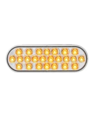 GG78231 - OVAL PEARL AMBER 24 LED LIGHT, CLEAR LENS GG78231 - OVAL PEARL AMBER 24 LED LIGHT, CLEAR LENS