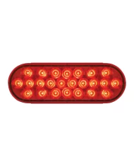 GG78233 - OVAL PEARL RED 24 LED LIGHT, RED LENS. GG78233 - OVAL PEARL RED 24 LED LIGHT, RED LENS.