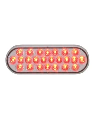 GG78234 - OVAL PEARL RED 24 LED LIGHT, CLEAR LENS GG78234 - OVAL PEARL RED 24 LED LIGHT, CLEAR LENS