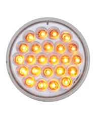 GG78271 - 4" PEARL AMBER 24-LED LIGHT, CLEAR LENS GG78271 - 4" PEARL AMBER 24-LED LIGHT, CLEAR LENS