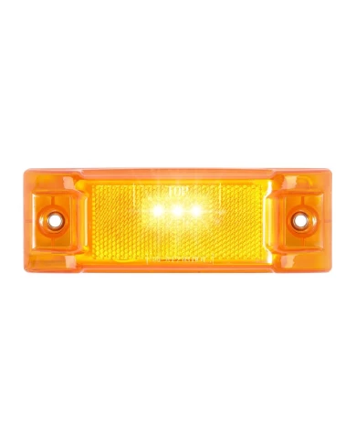 GG78330 - RECT. AMBER 3-LED MARKER LIGHT W/REFLECTOR GG78330 - RECT. AMBER 3-LED MARKER LIGHT W/REFLECTOR