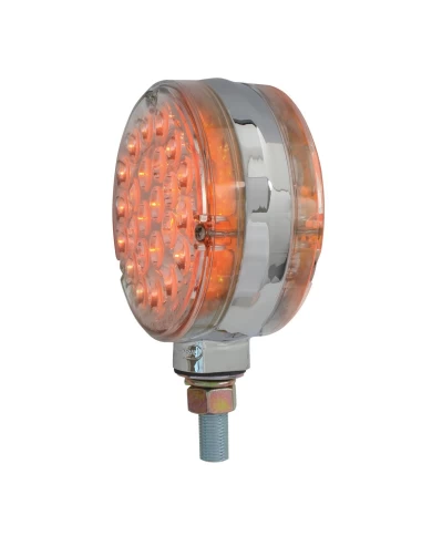 GG78362 - 4" PEARL DOUBLE FACE AMBER/ AMBER 24-LED LIGHT, CLEAR LENS GG78362 - 4" PEARL DOUBLE FACE AMBER/ AMBER 24-LED LIGHT, CLEAR LENS