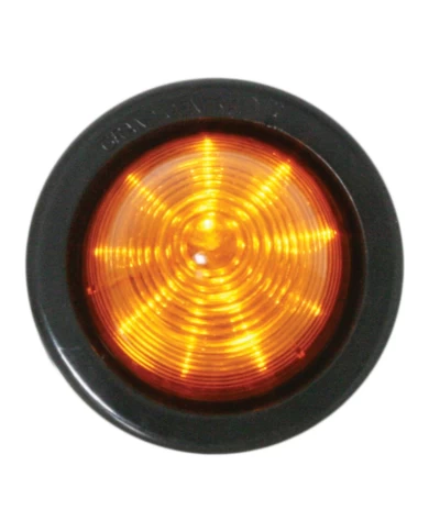 GG79272 - 2" BEEHIVE AMBER/AMBER LED LIGHT W/PIGTAIL & GROMMET GG79272 - 2" BEEHIVE AMBER/AMBER LED LIGHT W/PIGTAIL & GROMMET