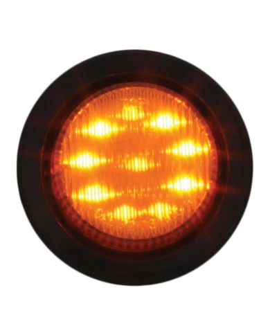 GG79282 - 2" AMBER LED MARKER LIGHT W/ GROMMET & PIGTAIL GG79282 - 2" AMBER LED MARKER LIGHT W/ GROMMET & PIGTAIL