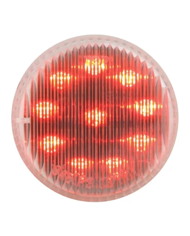 GG79288 - 2" FLEET RED/CLEAR 10 LED SEALED LIGHT GG79288 - 2" FLEET RED/CLEAR 10 LED SEALED LIGHT