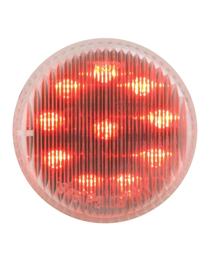GG79288 - 2" FLEET RED/CLEAR 10 LED SEALED LIGHT GG79288 - 2" FLEET RED/CLEAR 10 LED SEALED LIGHT