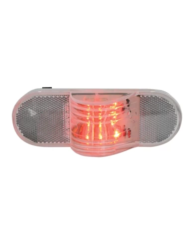 GG79843 - OVAL RED/CLEAR 9-LED MARKER & TURN LIGHT W/REFLECTOR GG79843 - OVAL RED/CLEAR 9-LED MARKER & TURN LIGHT W/REFLECTOR
