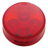 UP38466-4 LED 2.5" Round Low Profile Light (Clearance/Marker) - Red LED/Red Lens