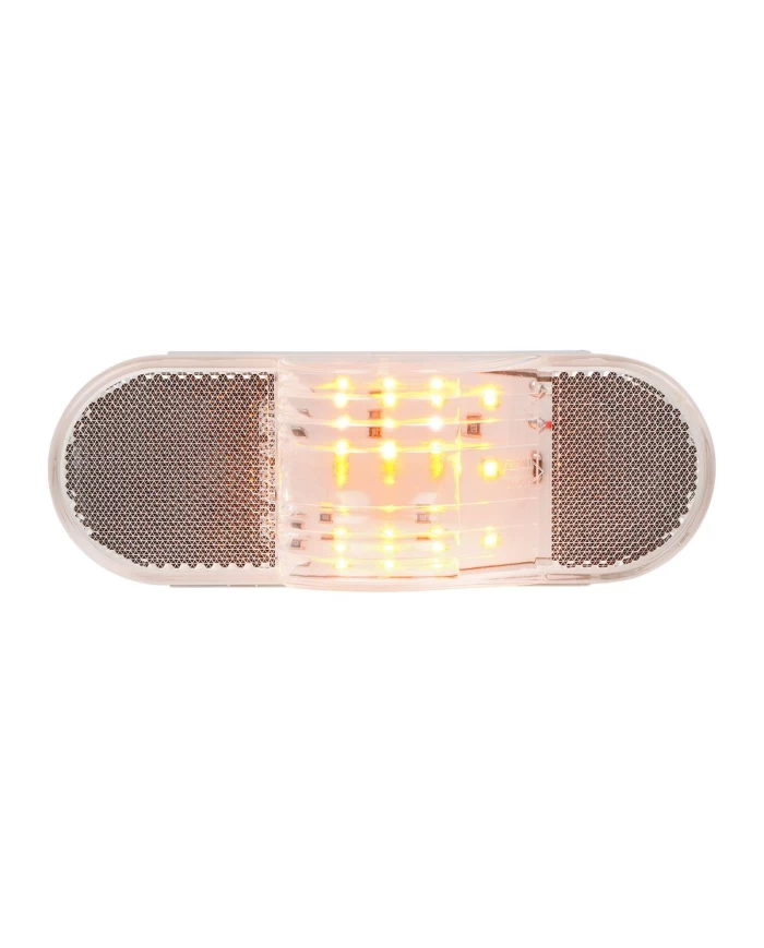 GG79996 - OVAL AMBER/CLEAR SIDE MARKER/ TURN 12 LED SEALED LIGHT GG79996 - OVAL AMBER/CLEAR SIDE MARKER/ TURN 12 LED SEALED LIGHT