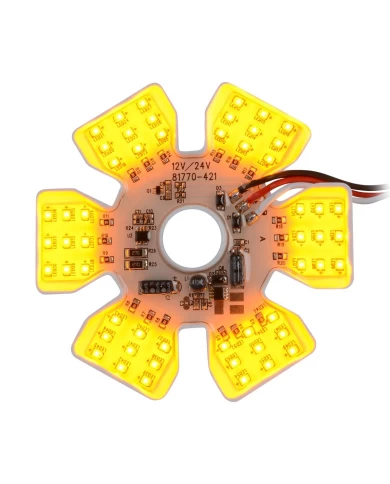 GG81775 - AMBER ULTRA THIN AIR CLEANER HEX 54 LED DUAL FUNCTION LIGHT 12/24V GG81775 - AMBER ULTRA THIN AIR CLEANER HEX 54 LED DUAL FUNCTION LIGHT 12/24V