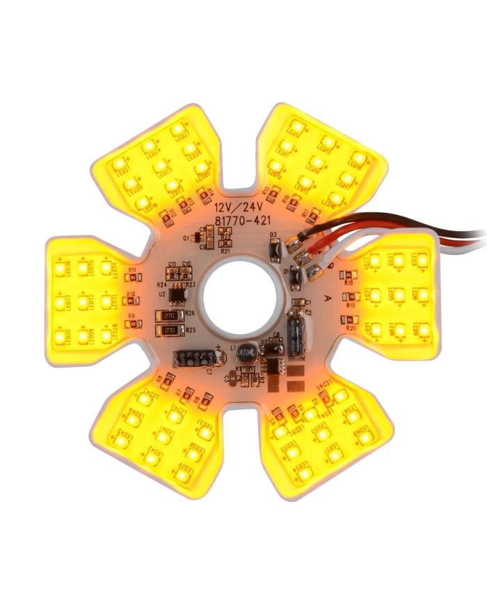 GG81775 - AMBER ULTRA THIN AIR CLEANER HEX 54 LED DUAL FUNCTION LIGHT 12/24V