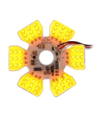 GG81775 - AMBER ULTRA THIN AIR CLEANER HEX 54 LED DUAL FUNCTION LIGHT 12/24V