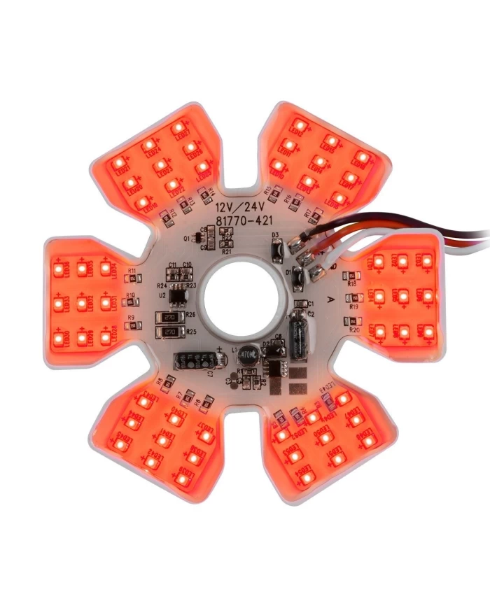 GG81776 - RED ULTRA THIN AIR CLEANER HEX 54 LED DUAL FUNCTION LIGHT 12/24V GG81776 - RED ULTRA THIN AIR CLEANER HEX 54 LED DUAL FUNCTION LIGHT 12/24V