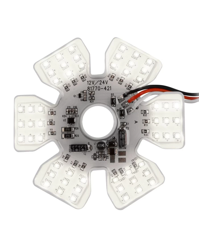 GG81779 - WHITE ULTRA THIN AIR CLEANER HEX 54 LED DUAL FUNCTION LIGHT 12/24V