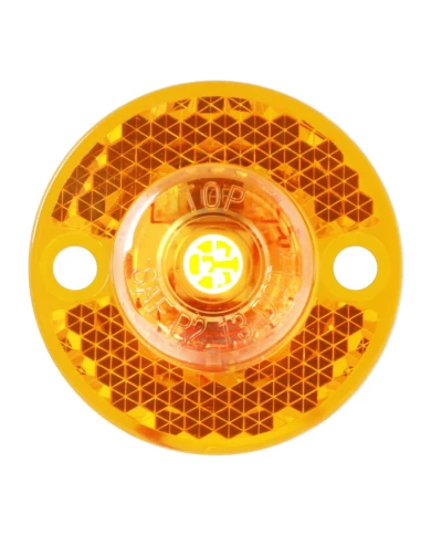 GG81780 - 1-1/8" MINI AMBER/AMBER 1 LED MARKER LIGHT W/ REFLECTOR LENS GG81780 - 1-1/8" MINI AMBER/AMBER 1 LED MARKER LIGHT W/ REFLECTOR LENS