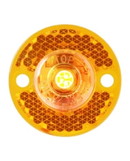 GG81780 - 1-1/8" MINI AMBER/AMBER 1 LED MARKER LIGHT W/ REFLECTOR LENS