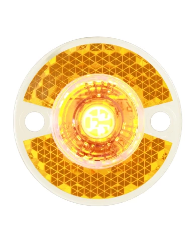 GG81781 - 1-1/8" MINI AMBER/CLEAR 1 LED MARKER LIGHT W/ REFLECTOR LENS GG81781 - 1-1/8" MINI AMBER/CLEAR 1 LED MARKER LIGHT W/ REFLECTOR LENS