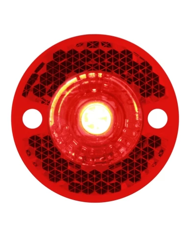 GG81782 - 1-1/8" MINI RED/RED 1 LED MARKER LIGHT W/ REFLECTOR LENS GG81782 - 1-1/8" MINI RED/RED 1 LED MARKER LIGHT W/ REFLECTOR LENS