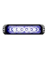 GG81816 - 5" RECT. BLUE/CLEAR 6 LED STROBE LIGHT, 14 MODES, 9~36V GG81816 - 5" RECT. BLUE/CLEAR 6 LED STROBE LIGHT, 14 MODES, 9~36V