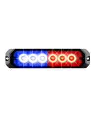 GG81817 - 5" RECT. BLUE&RED/CLEAR 6 LED STROBE LIGHT, 14 MODES, 9~36V GG81817 - 5" RECT. BLUE&RED/CLEAR 6 LED STROBE LIGHT, 14 MODES, 9~36V